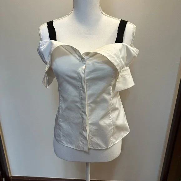 Jason Wu Elegant White Off-Shoulder Top